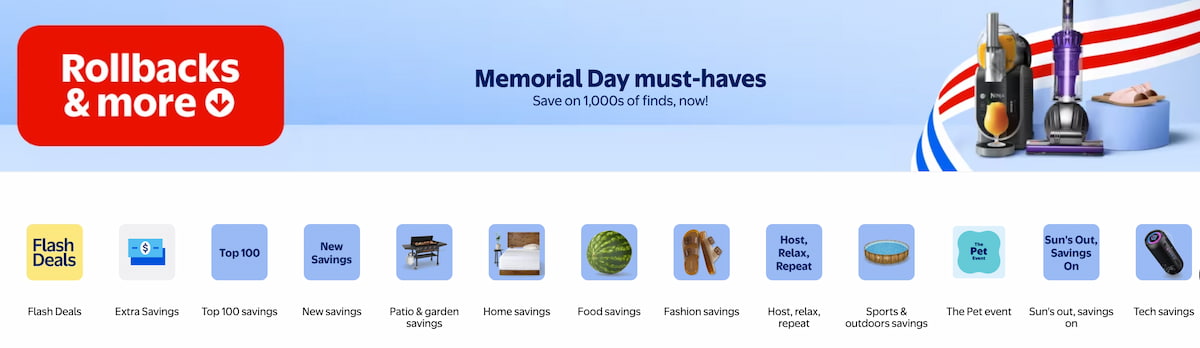 Walmart Memorial Day Sales