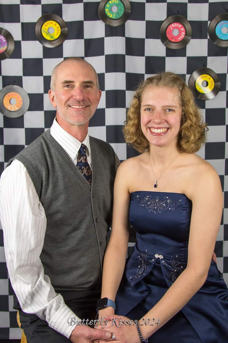 Chas' Husband and Daughter