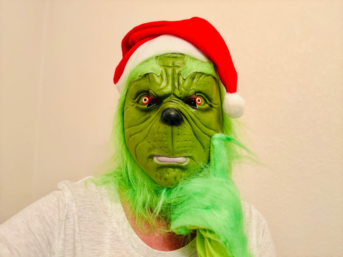Chas as the Grinch